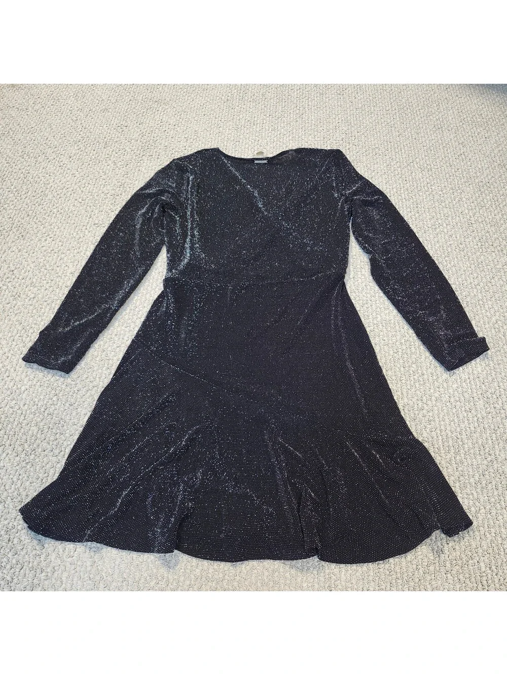 Michael Kors Black Sparkle Dress Size XL NWT